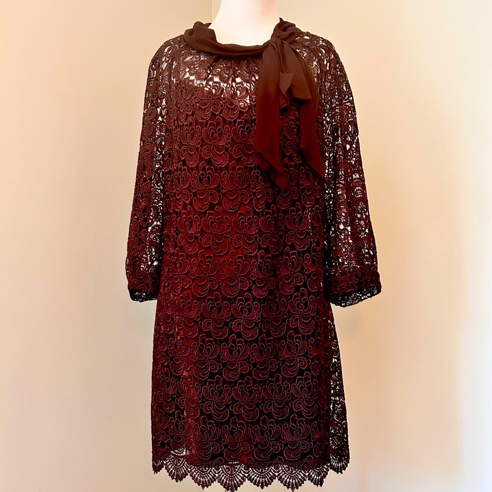 MILLY size 8 women’s lace dress with under slip